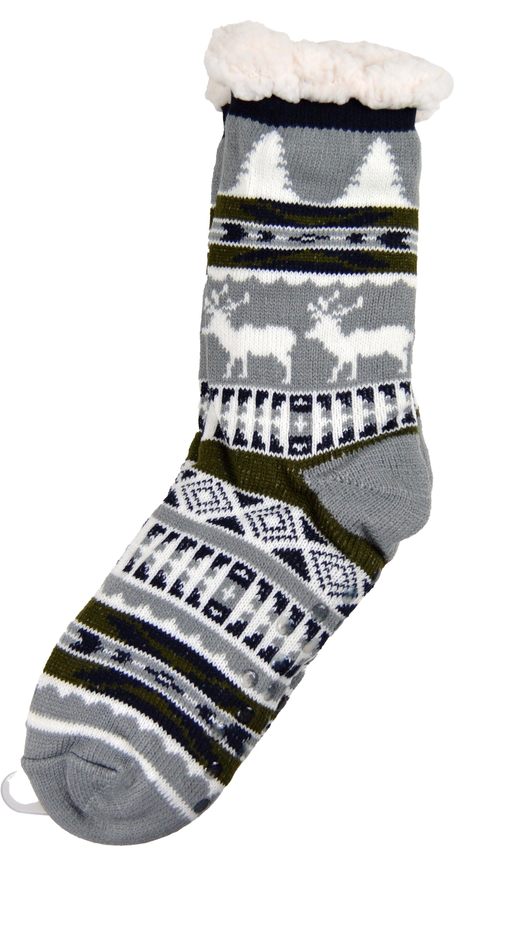 Frostfighter Haussocken Herren Hüttensocken mit ABS Stoppersohle (1-Paar) H günstig online kaufen