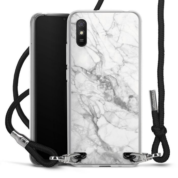 DeinDesign Handyhülle Stein Marmor Muster Marmor Xiaomi Redmi 9A Handykette Hülle mit Band Case zum Umhängen
