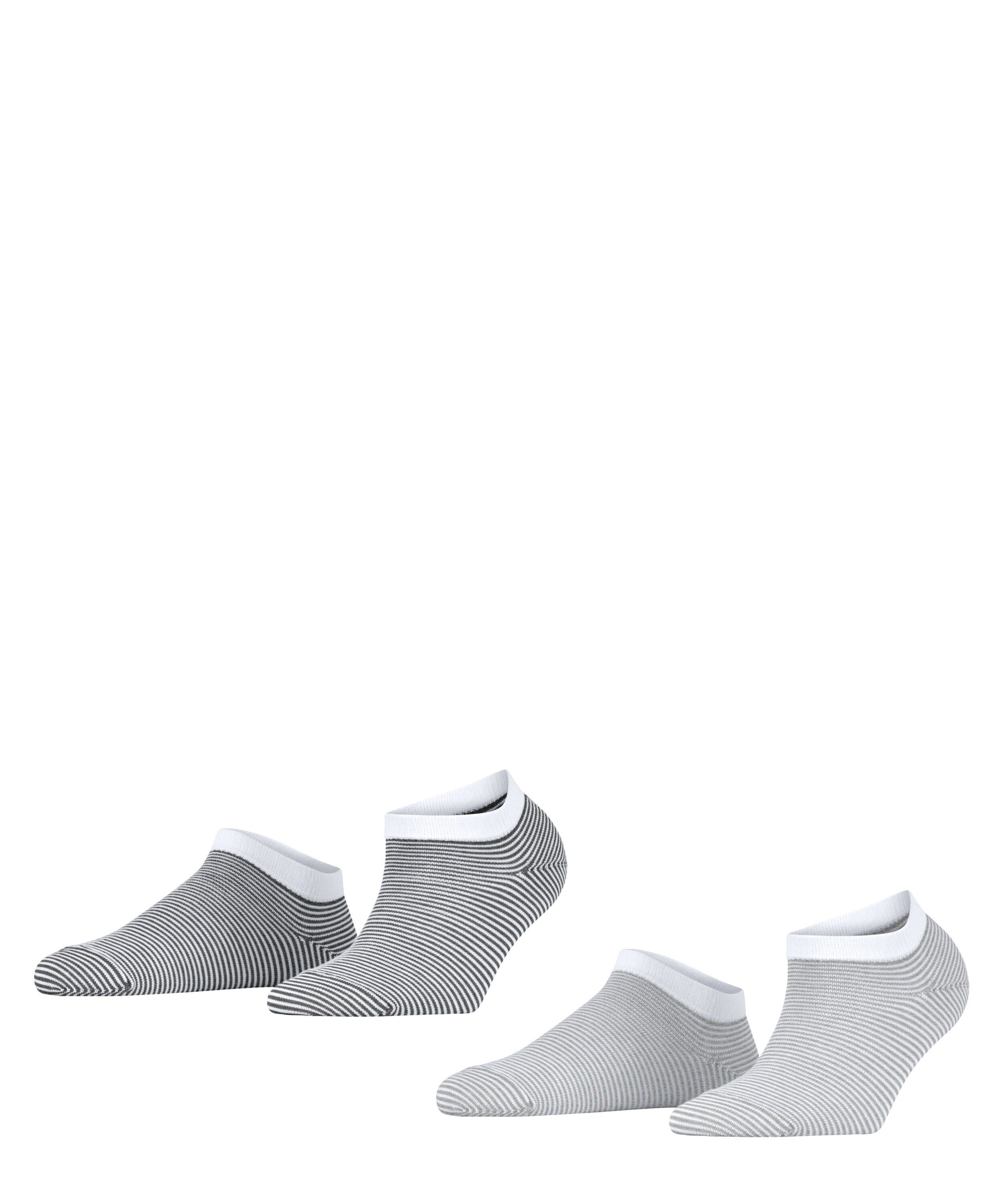 Esprit Sneakersocken Allover Stripe 2-Pack (2-Paar) sortiment (0010)