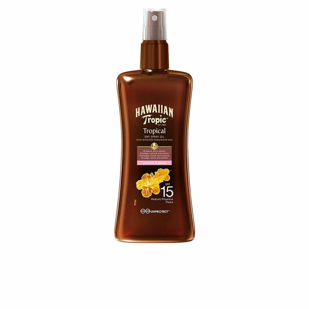 Hawaiian Tropic Sonnenschutzpflege Protective Dry Spray Oil Spf15 Medium 200ml