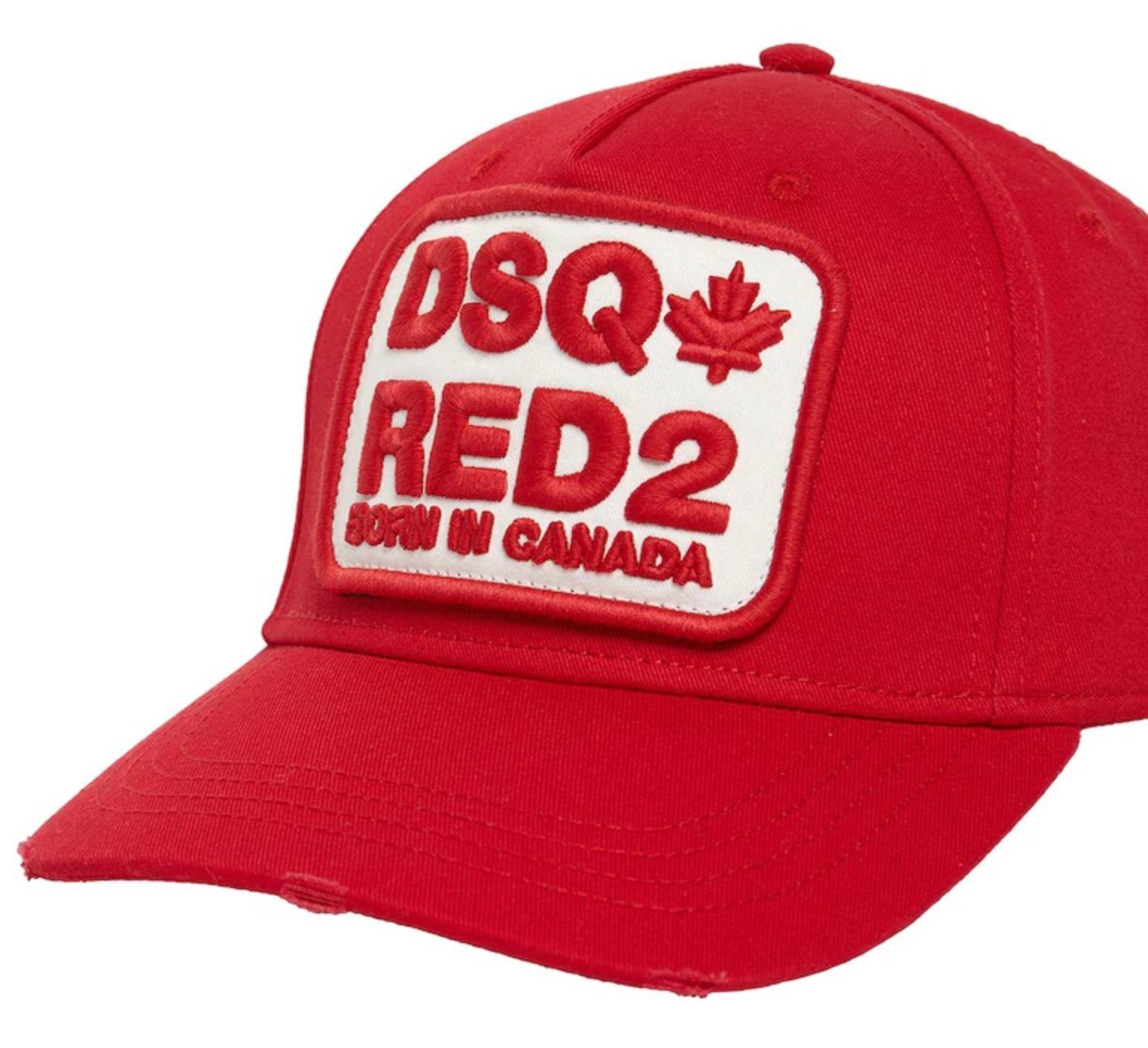 Dsquared2-Cap-BCM0498-Red Baseball Dsquared2 Cap