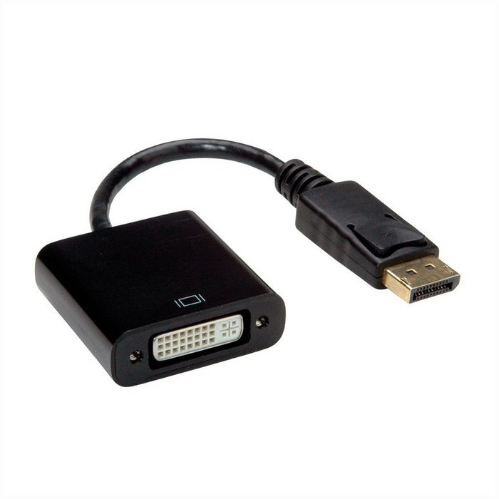 VALUE DisplayPort - DVI Adapter DP ST - DVI BU Audio- & Video-Adapter DisplayPort Männlich (Stecker) zu DVI-D 24+1 Dual-Link Weiblich (Buchse) 15.0 cm
