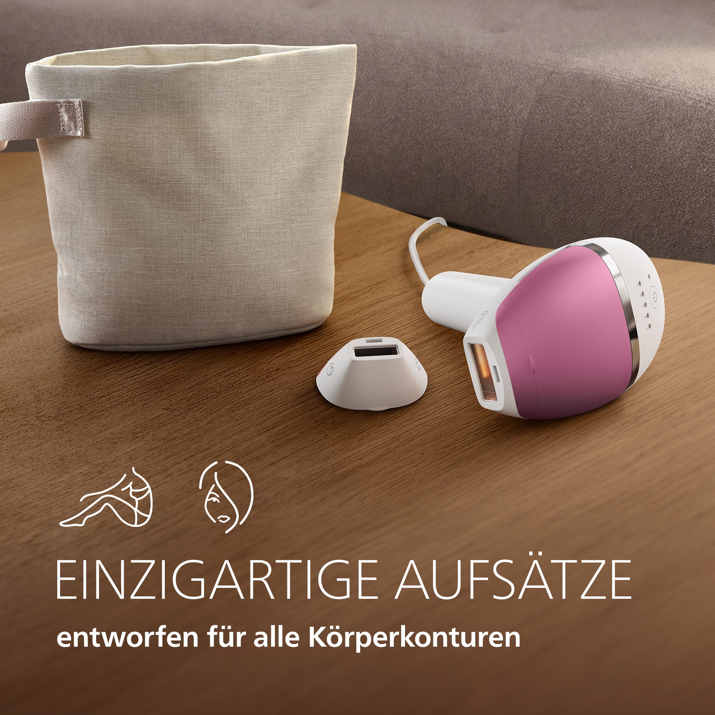Philips IPL-Haarentferner Philips Lumea Series 8000 BRI934/00, NEUHEIT, 2 Aufsätze (Gesicht, Körper) – Bild 5 von 5