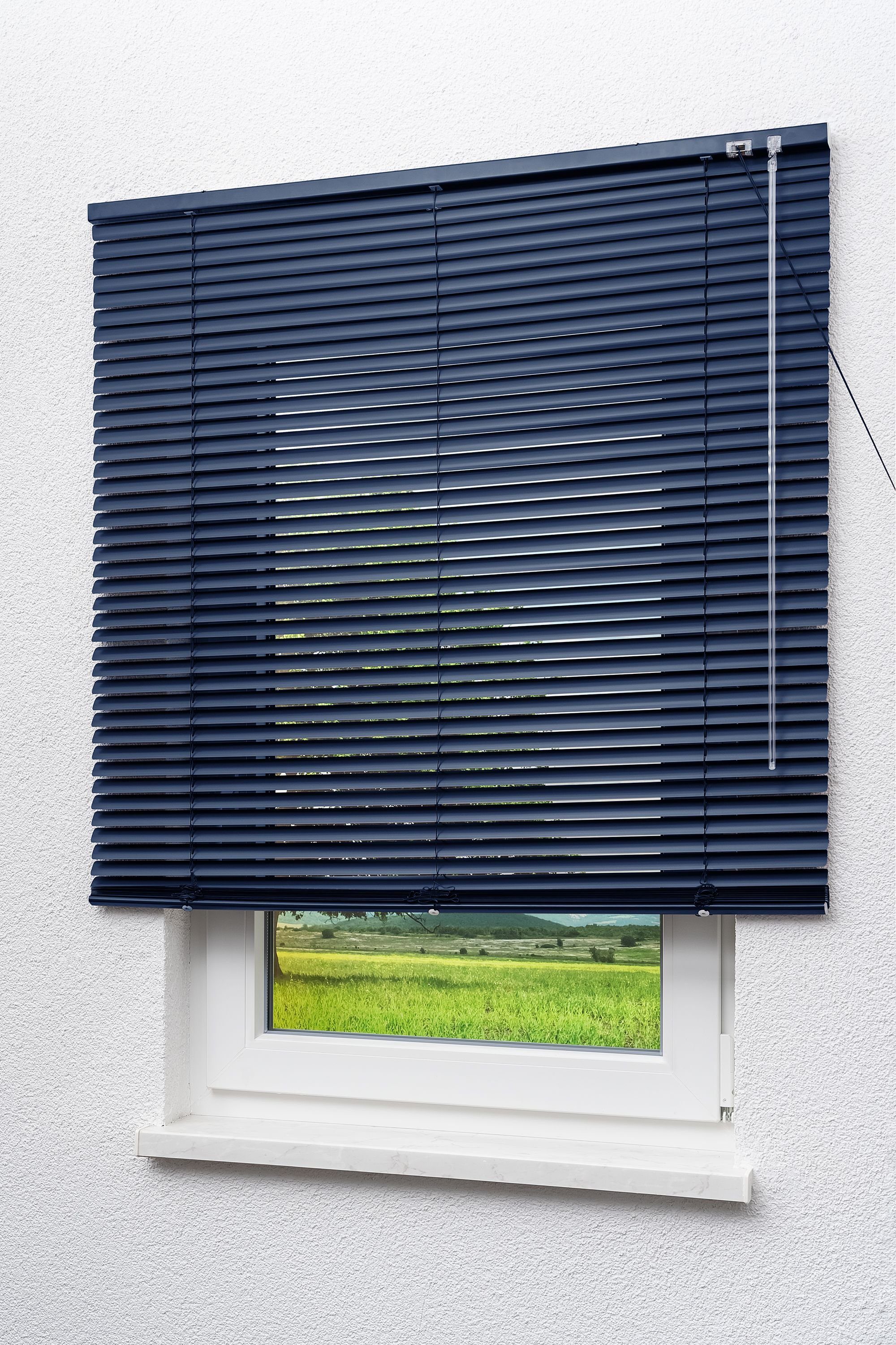 LYSEL® Jalousie Alu 25mm Dunkelblau, HxB 160x120cm