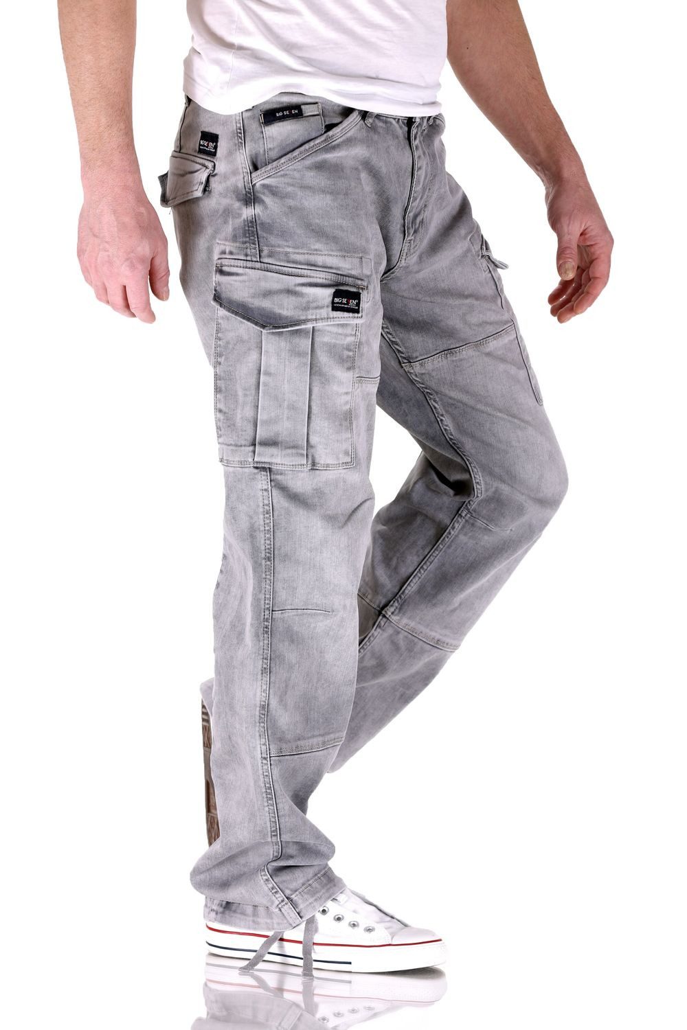 Big Seven Cargojeans Big Seven Brian Mercury Wash Cargo Herren Jeans Hose – W42/L36 – Bild 2 von 3