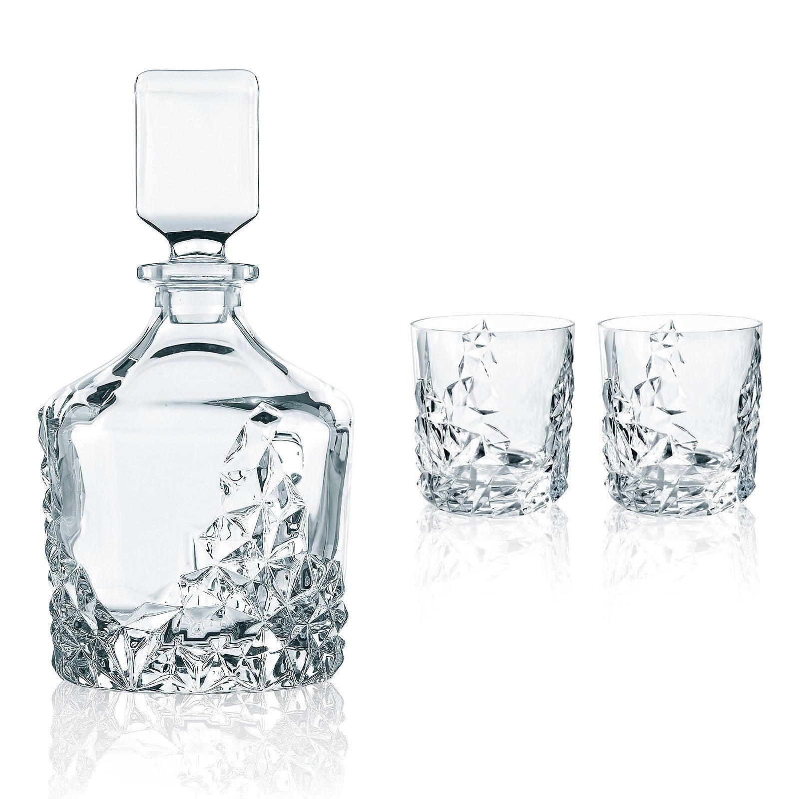 Nachtmann Glas Sculpture Whisky 3er Set, Kristallglas