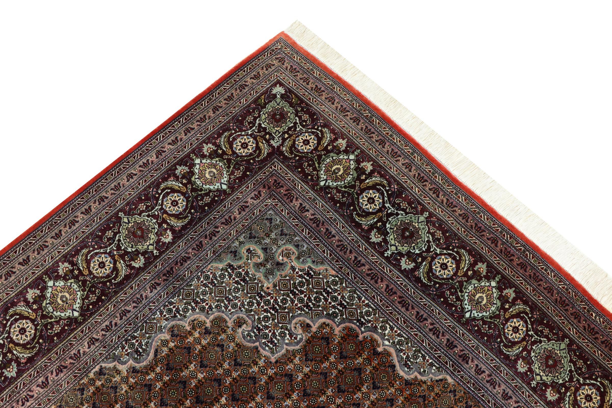Nain Trading Orientteppich Täbriz Mahi 50Raj 201x202 Handgeknüpfter Orientteppich, quadratisch, Höhe: 8 mm