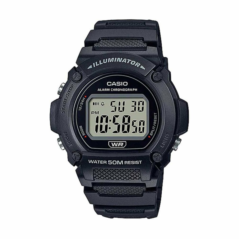 CASIO Luxusuhr Herrenuhr W-219H-1AVCF Schwarz