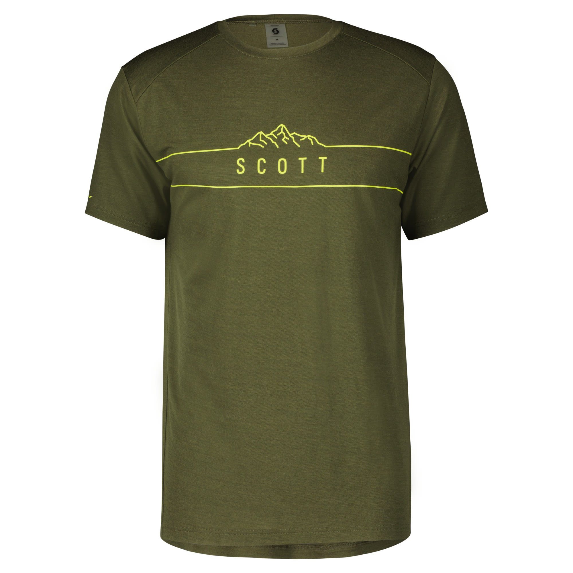 Scott T-Shirt Scott M Defined Merino S/sl Shirt Herren Fir Green