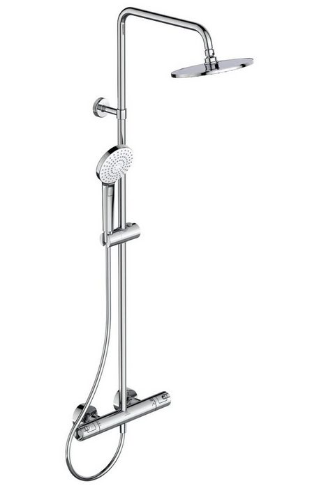 Ideal Standard Duschsystem Ceratherm T50 Höhe 111 7 cm 3 Strahlart(en) Set 5 tlg. mit Duschkopf mit 3 Strahlarten