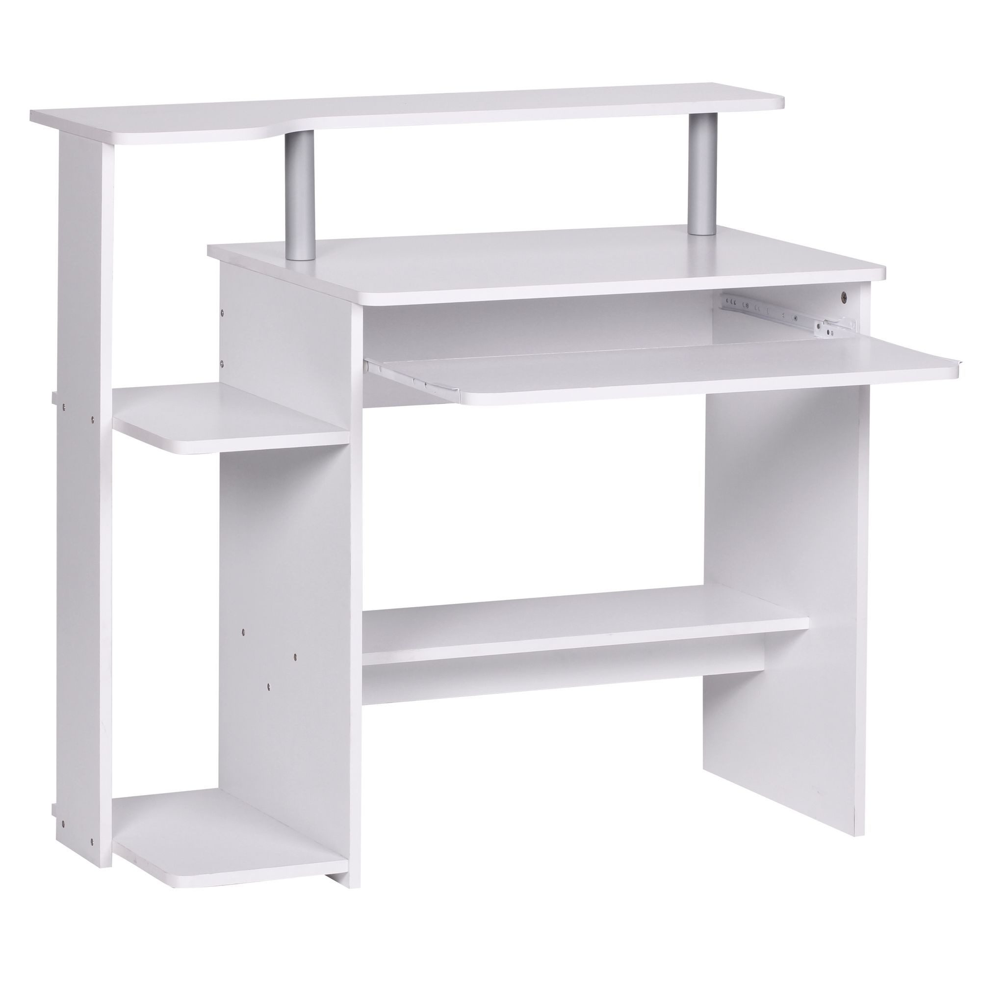 FINEBUY Schreibtisch SuVa1261_1 (Weiß 94x90,5x48,5 cm günstig online kaufen