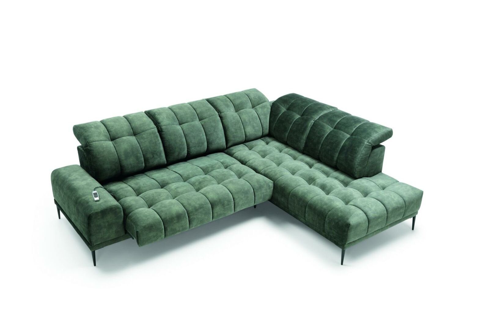 Grün L-Form Luxus Stoff JVmoebel Design Couch Sofas modernes Ecksofa, Ecksofa