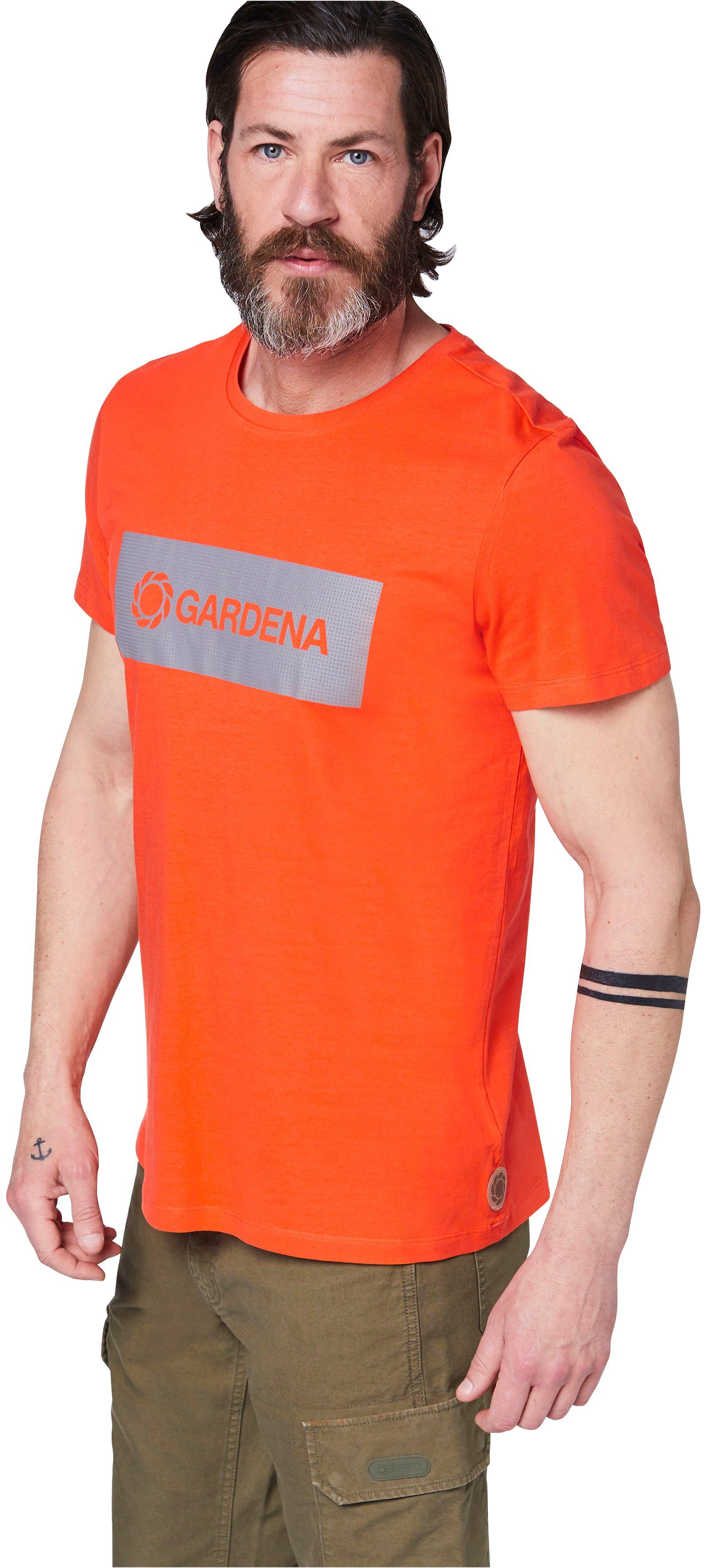 GARDENA T-Shirt Flame mit Gardena-Logodruck