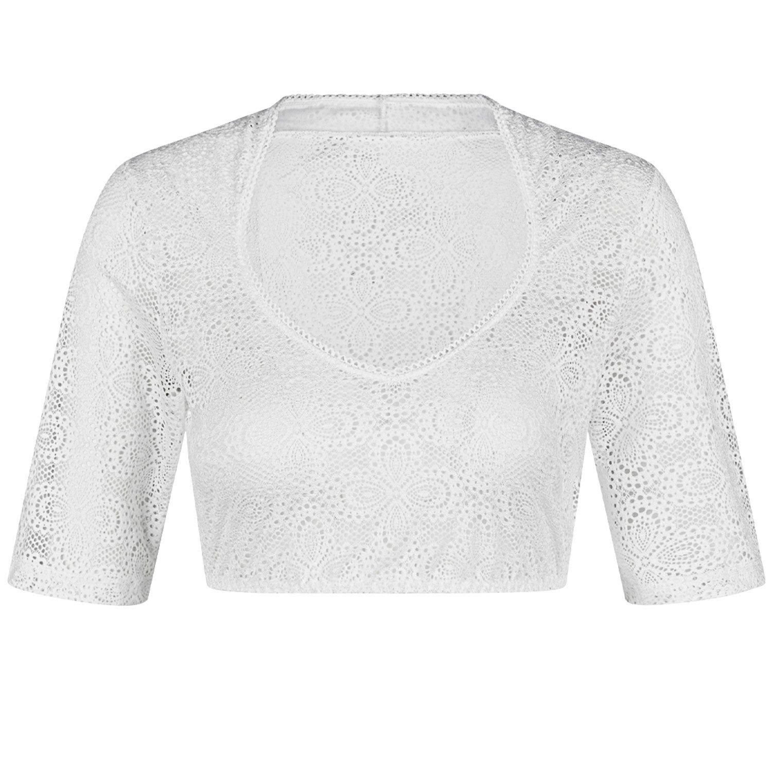 Nina Von C. Dirndlbluse Halbarm 'Daniela' 48464360, Weiß günstig online kaufen