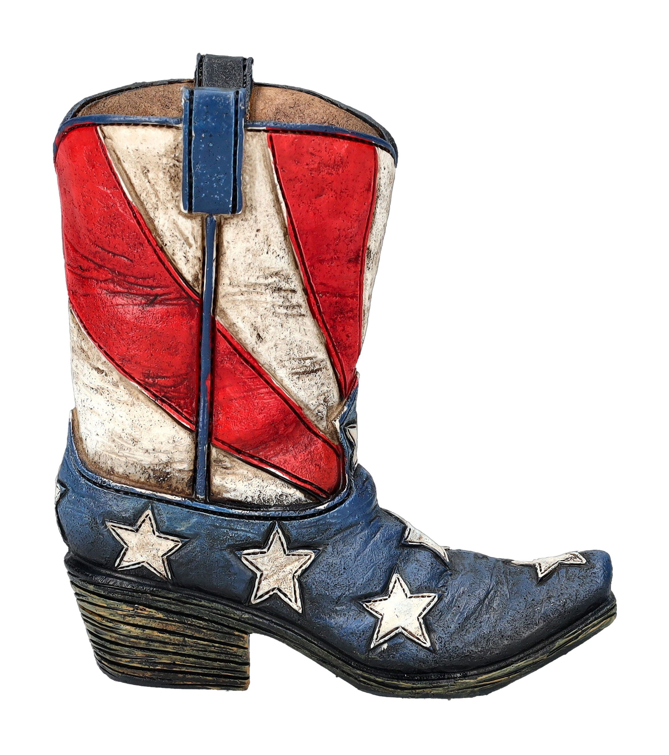 Dekoobjekt Stiftebecher Western - Cowboy Stiefel USA - Wilder Westen Dekoration