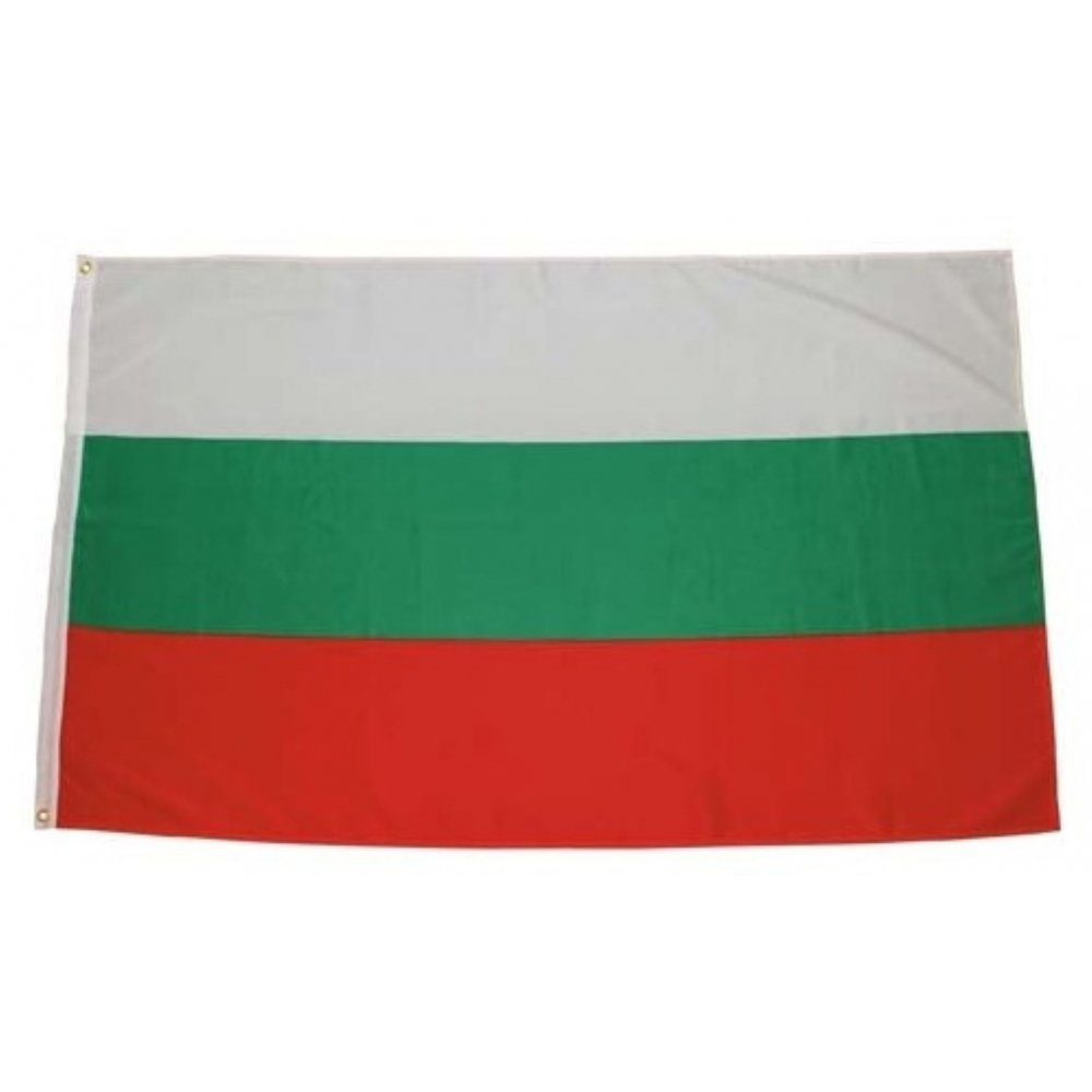 MFH Fahne Fahne 90 x 150 cm - Bulgarien - weiß/grün/rot