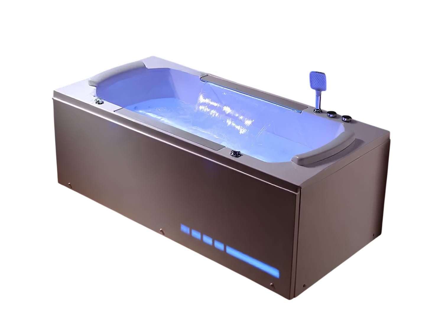 JVmoebel Whirlpool-Badewanne Whirlpool Massagebad in Weiß mit Hydromassagefunktion, Made in Europe