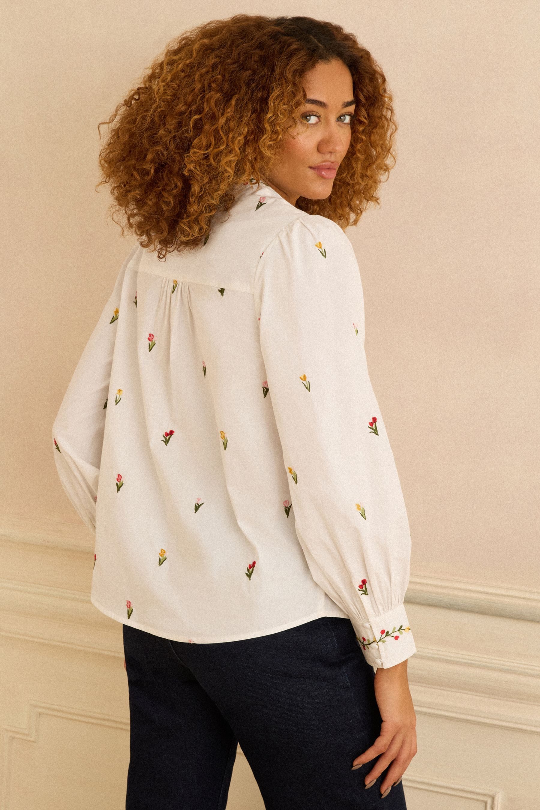 Love & Roses Langarmbluse Love & Roses Bluse mit Kerbausschnitt, Regular (1 günstig online kaufen