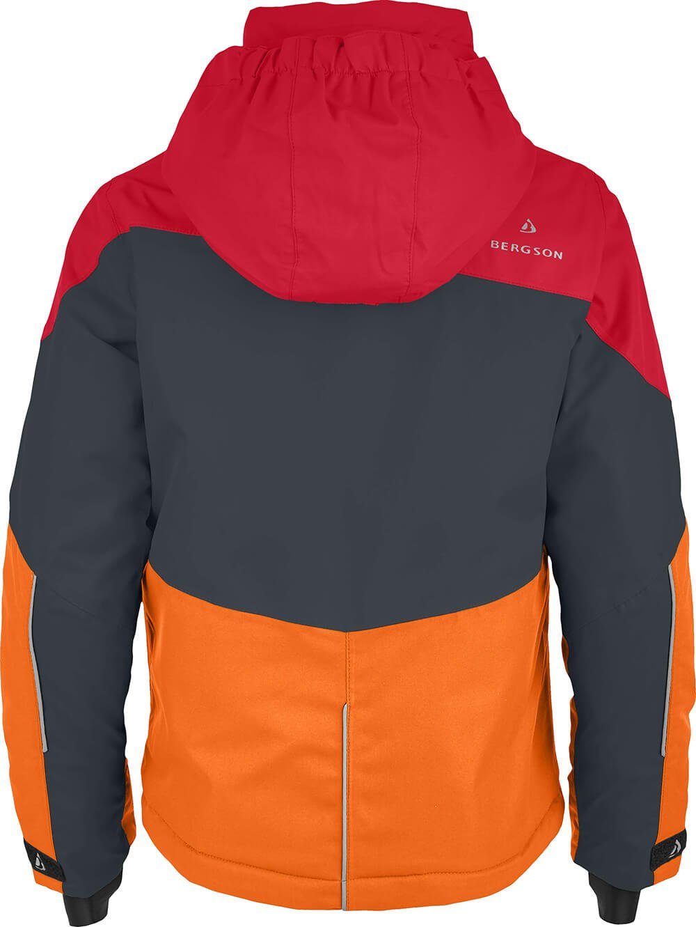 neo Bergson mm VOLKER Winterjacke Skijacke, (maxi) Normalgrößen, Wassersäule, wattiert, Kinder rot 20000