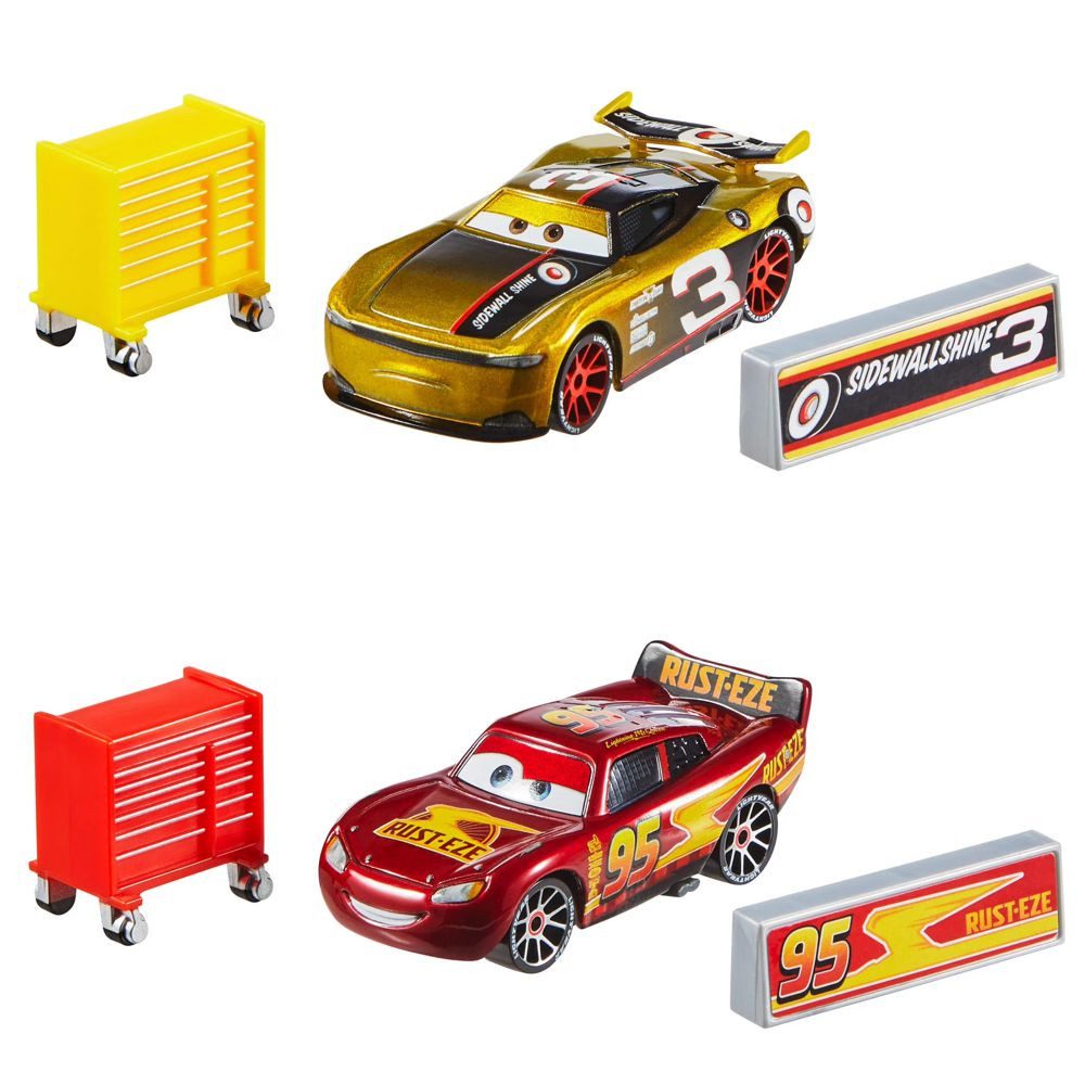 Disney Cars Spielzeug-Rennwagen Lightning McQueen & Carstin Dillon JDK48 Disney Cars Cast 1:55