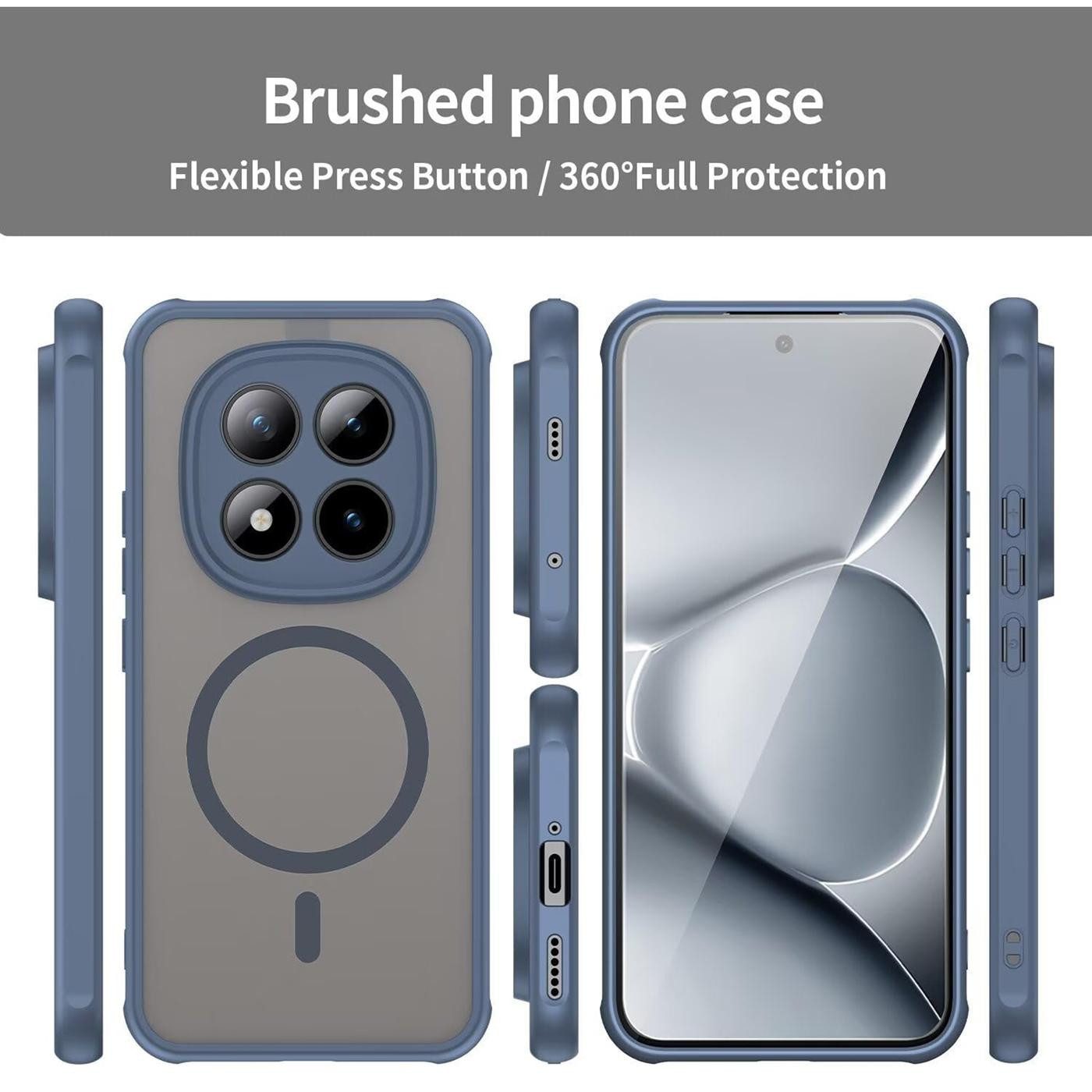 CoolGadget Handyhülle Magnet-Hülle für Xiaomi Redmi Note 15 Pro 4G Schutzhülle magnetisch 6,77 Zoll, Hülle Matt Stoßfest kompatibel mit QI-Laden Zubehör Kameras – Bild 4 von 5