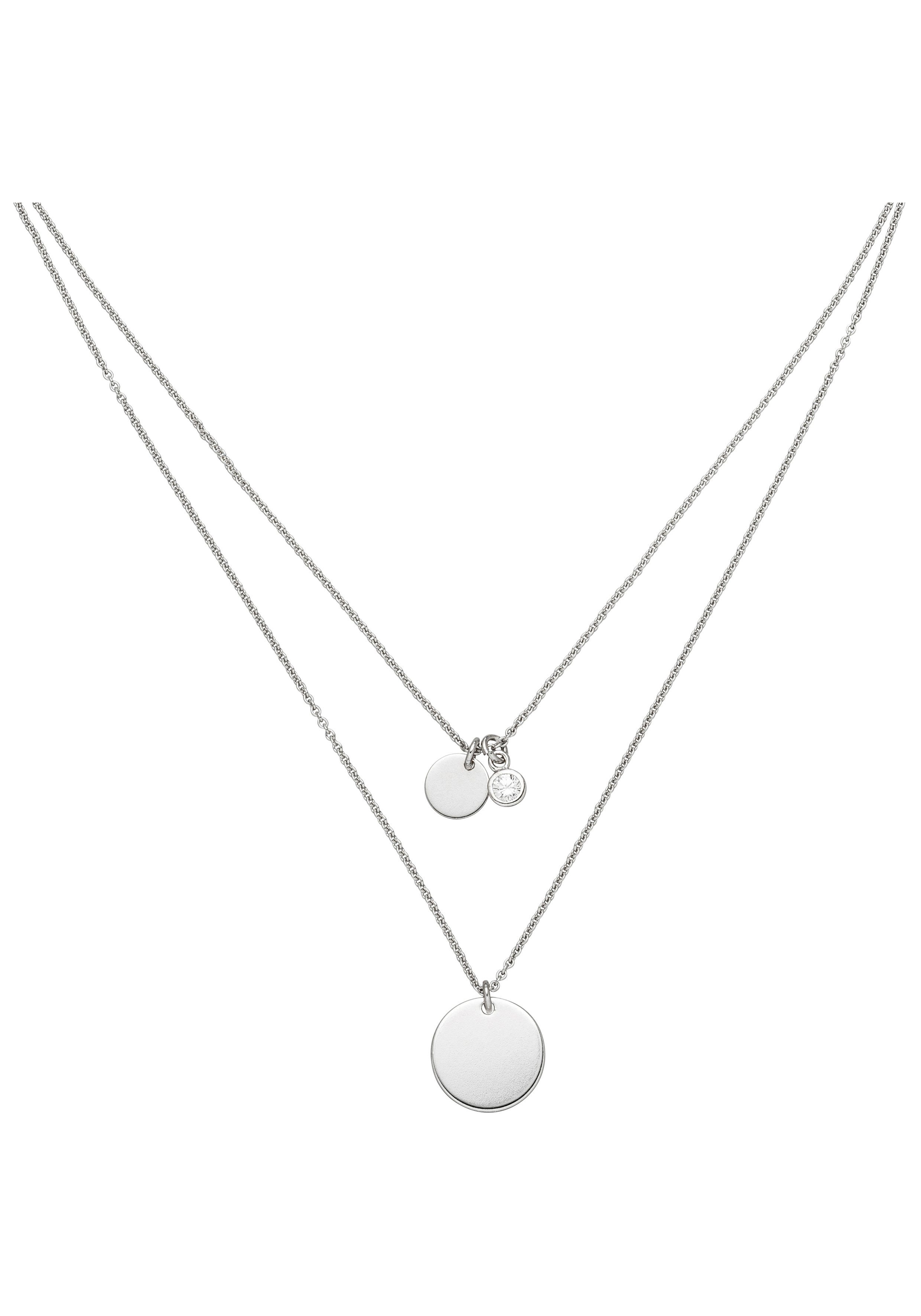 JOBO Kette mit Anhänger, 2-reihig 925 S...