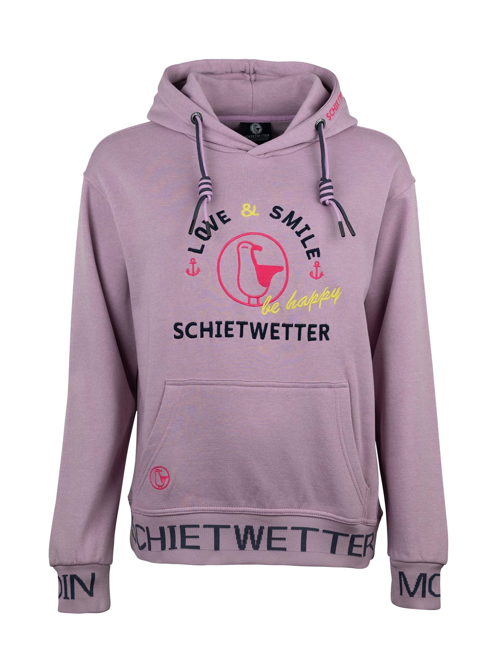 Schietwetter Kapuzenpullover Damen Hoodie "Marie Meersalz" günstig online kaufen