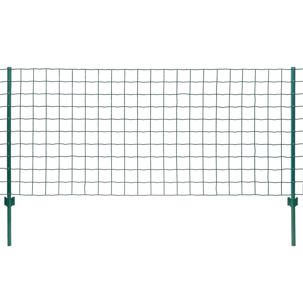 vidaXL Gartenzaun, Metallzaun Stahl 20 x günstig online kaufen