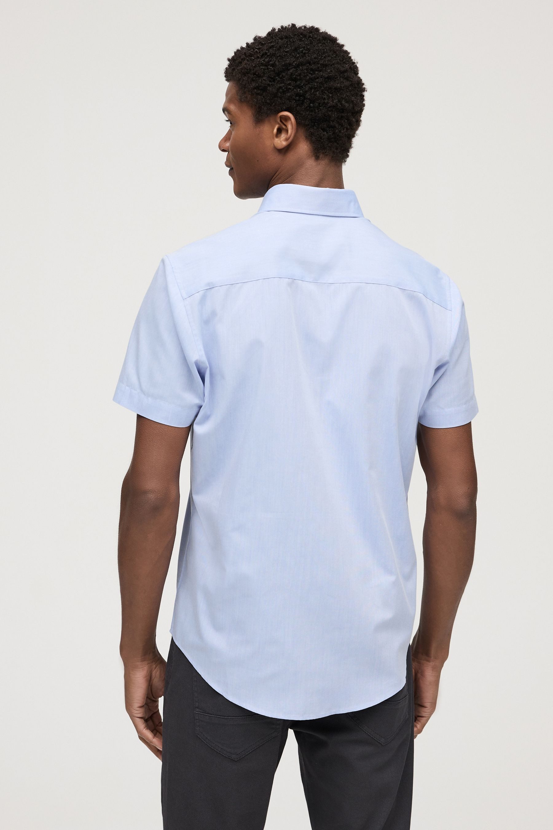 Next Kurzarmhemd Bügelleichtes Button-down-Oxfordhemd, Kurzarm (1-tlg) günstig online kaufen