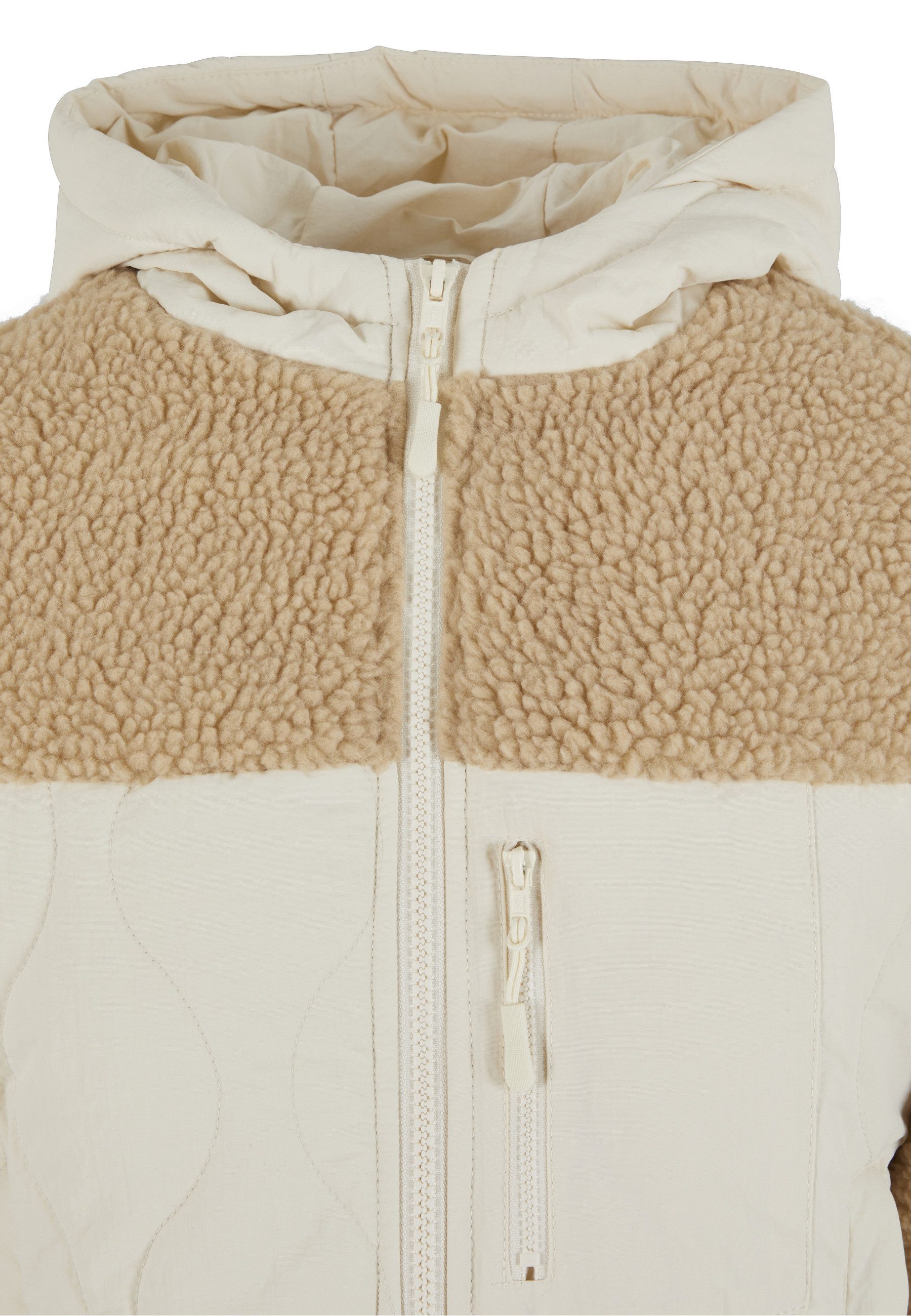 URBAN CLASSICS Langmantel Urban Classics Ladies Sherpa Crinkle Nylon Mix Jacket – Bild 3 von 5