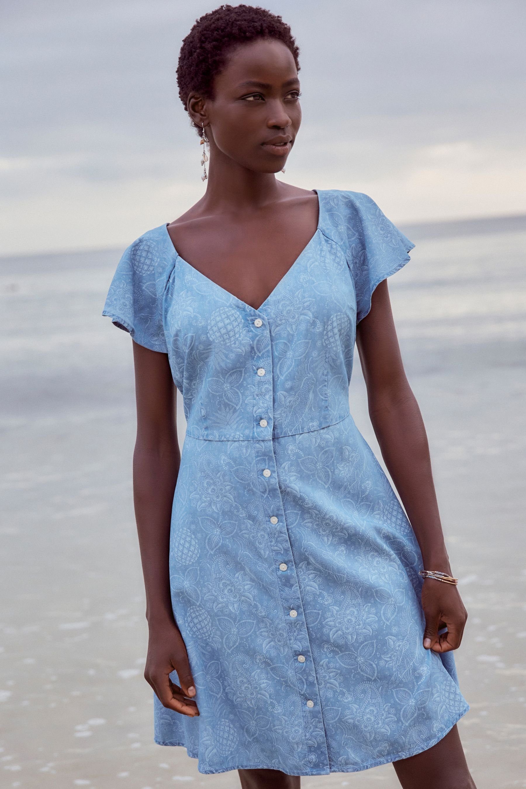 Next Minikleid Lyocell Denim-Minikleid (1-tlg) günstig online kaufen