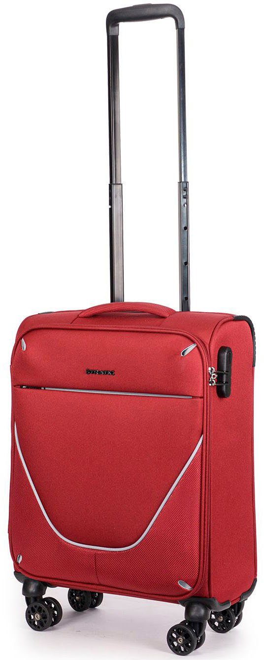 Stratic Weichgepäck-Trolley Strong S, redwine, 4 Rollen