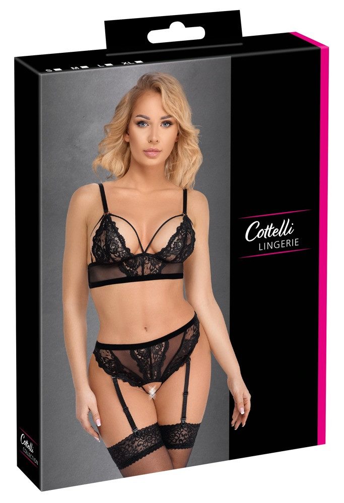 Set: Ouvert-BH Cottelli LINGERIE - Set - (L,M,S,XL)