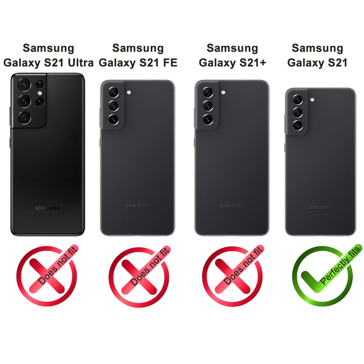 Burkley Handytasche Samsung Galaxy S21 Handytasche mit modularem Case (1-tlg., Book Case Lederhülle mit Kartenfach und Magnetverschluss), herausnehmbare Innenhülle, Kartenfächer, Kickstand