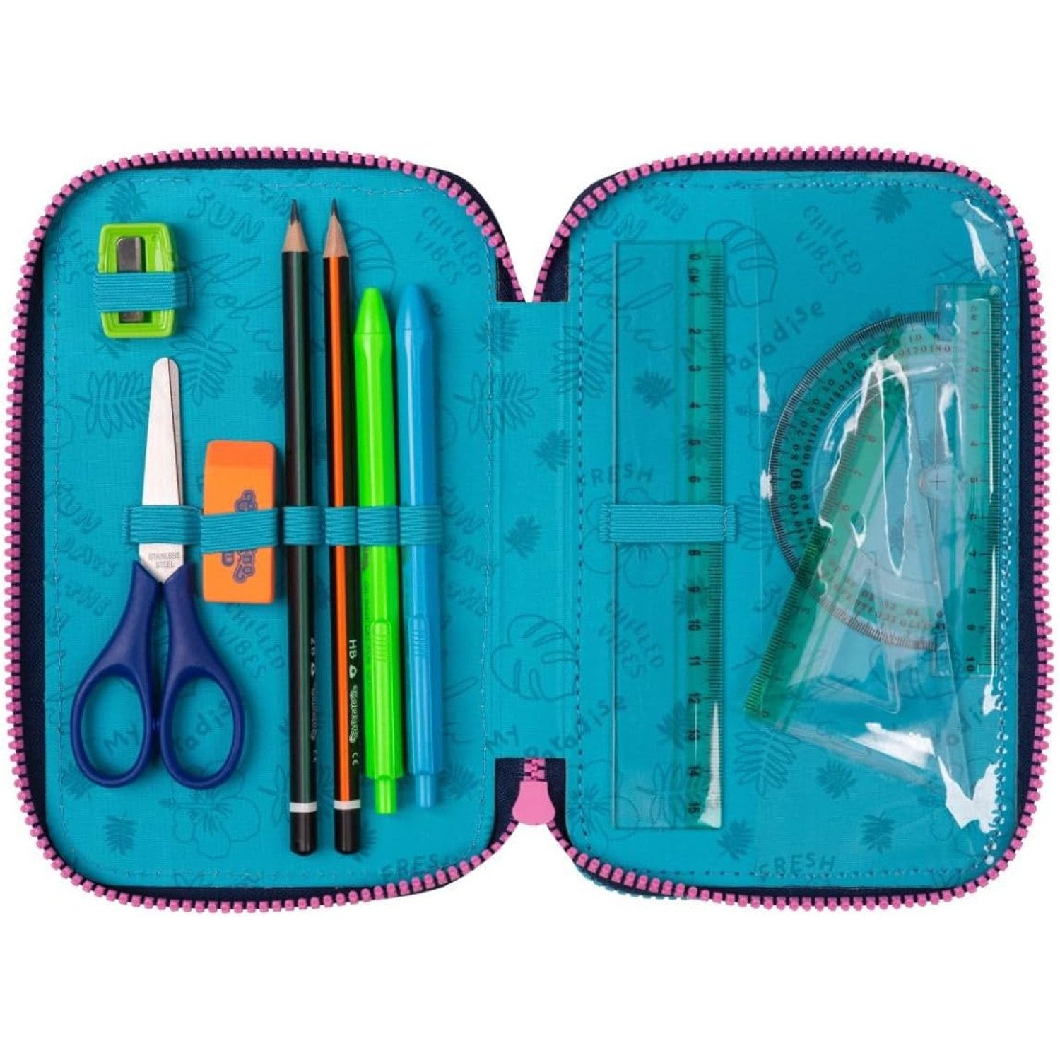 CoolPack Federmäppchen Dreifach-Mäppchen mit Zubehör Stitch, (1-tlg) günstig online kaufen