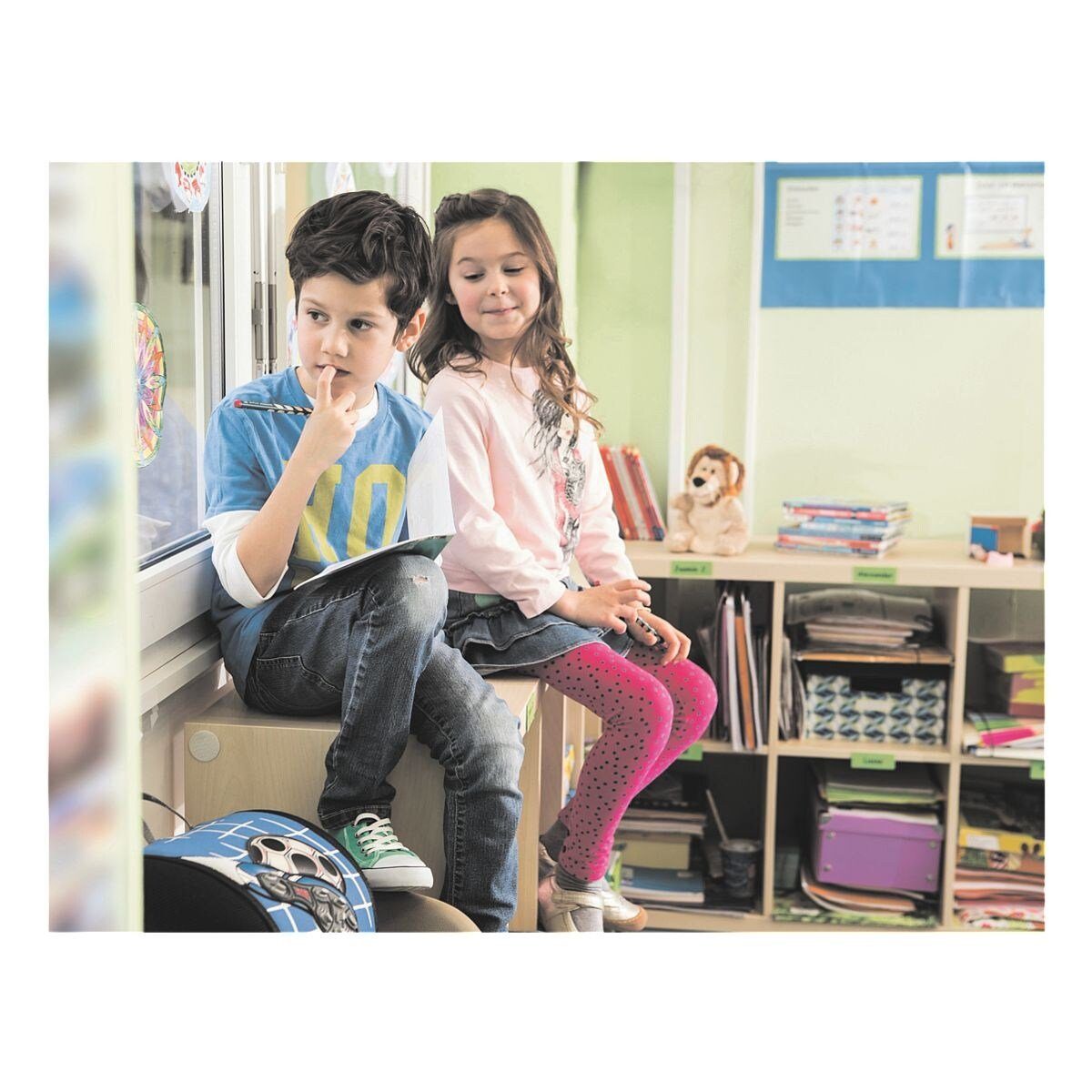 STABILO Bleistift EASYgraph, (12-tlg), HB (mittelweich), Dreikant, für Rechtshänder, mit Namensfeld