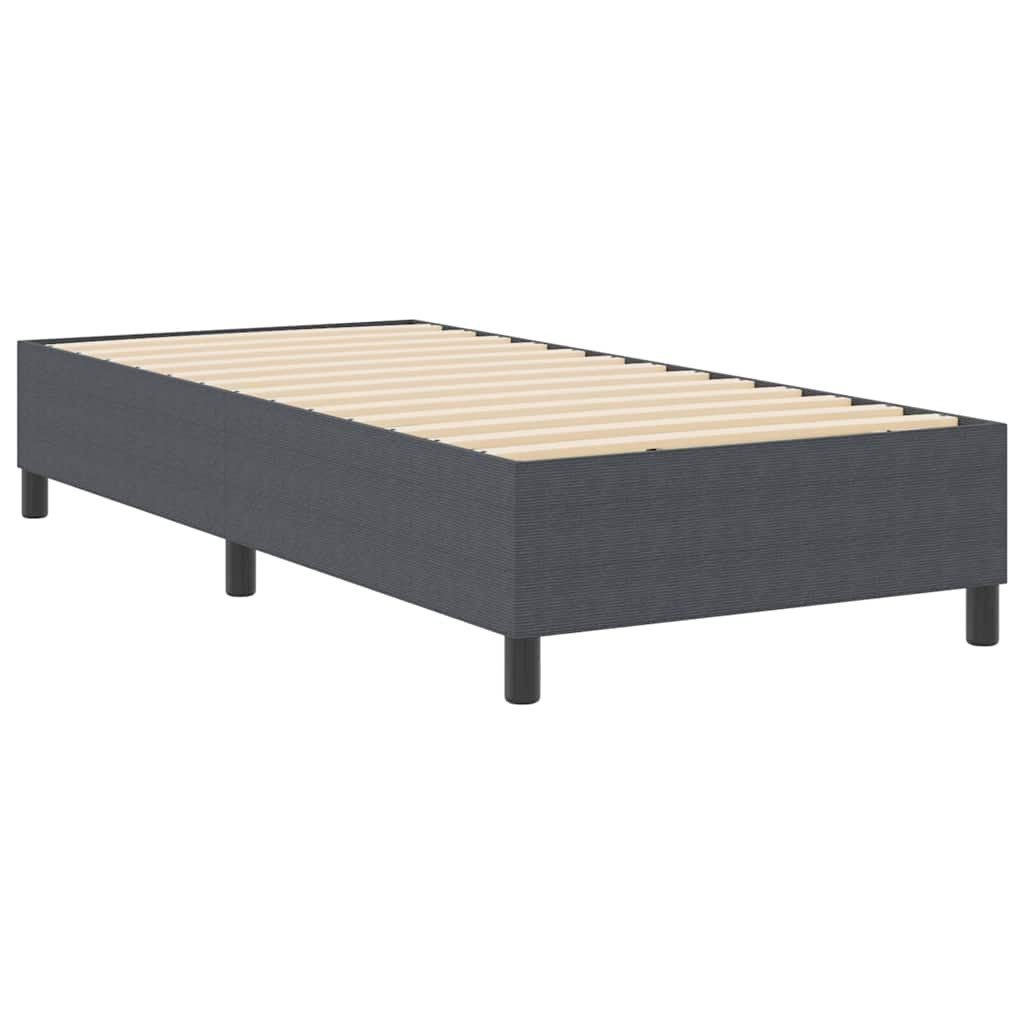 vidaXL Bett Boxspringbett Dunkelgrau 80 x günstig online kaufen