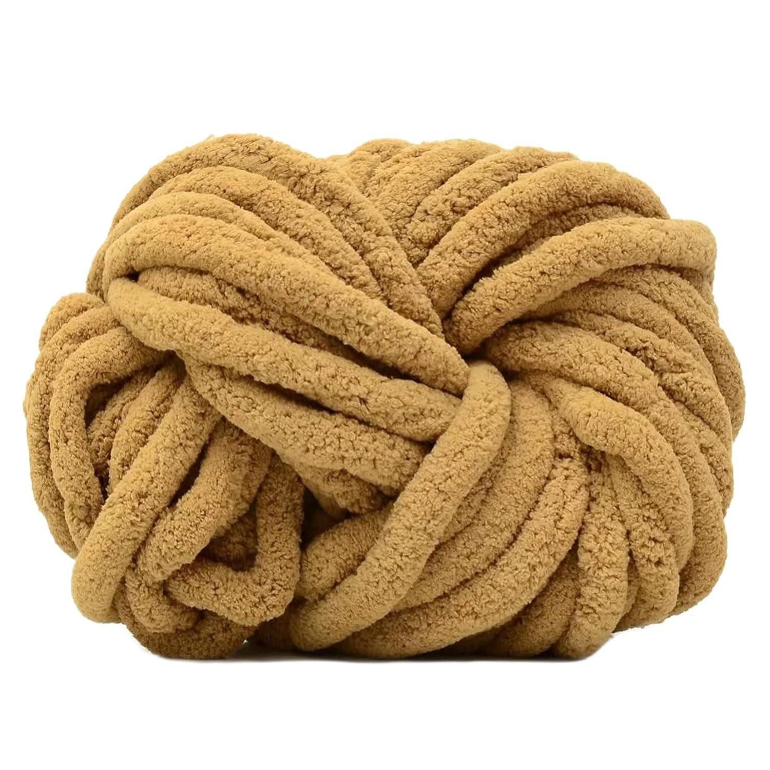 LuxusKollektion XXL Dickes Wolle Garn 250g Khaki Häkelwolle