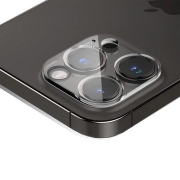 CoolGadget Schutzfolie Kameraschutz Glas für Apple iPhone 14 Pro, (Spar-Set 2in1, Staubgeschützt/Staubsicher), Schutzglas für Kamera-Linsen Panzerfolie für iPhone 14 Pro Folie