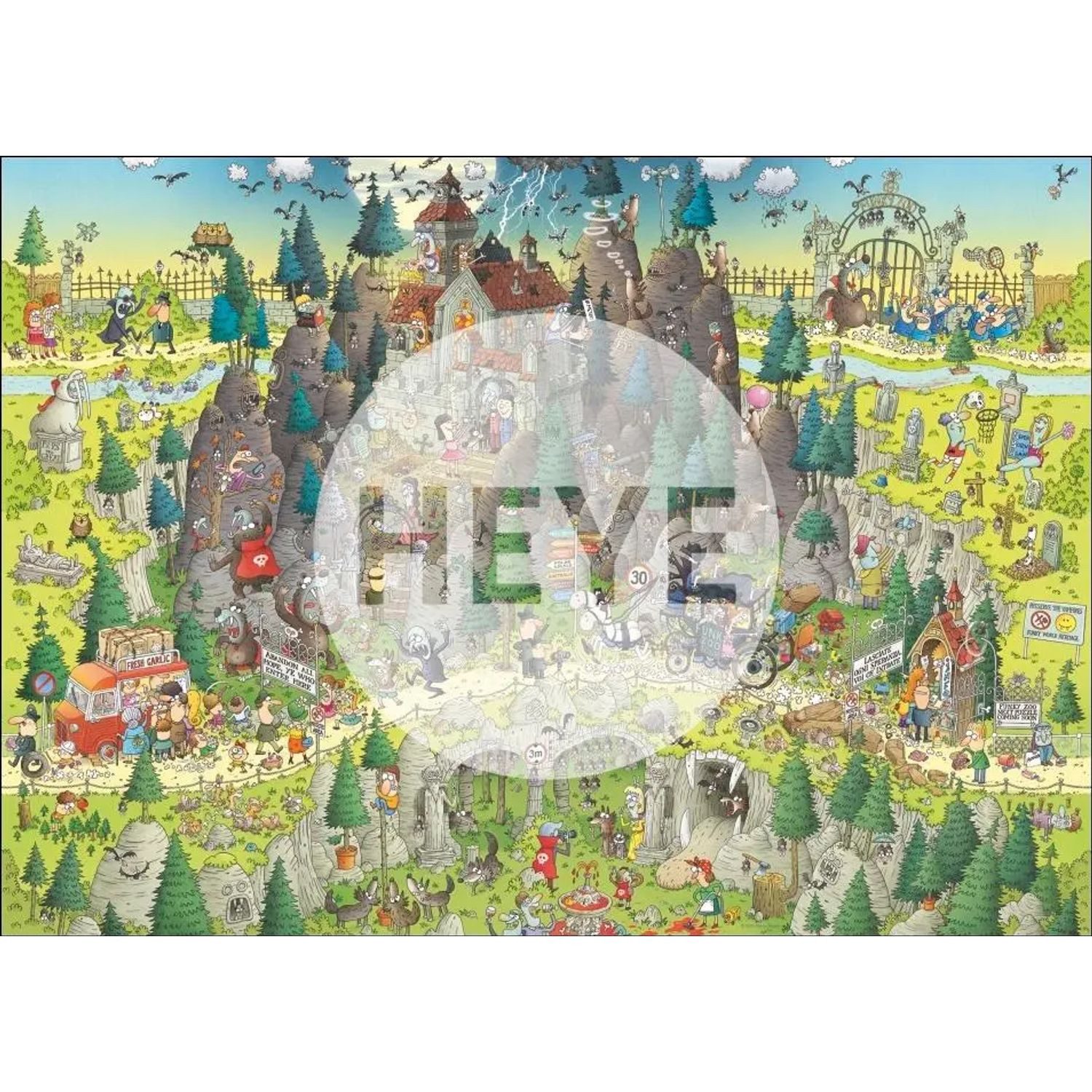 HEYE Puzzle Transylvanian Habitat Puzzle 1000 Teile, 1000 Puzzleteile