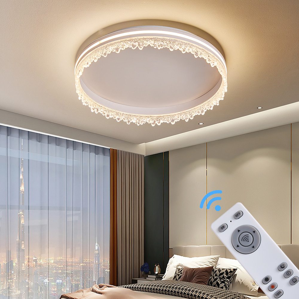 Eurotondisplay LED Deckenleuchte LED Deckenleuchte Fernbedienung/Handy-App günstig online kaufen