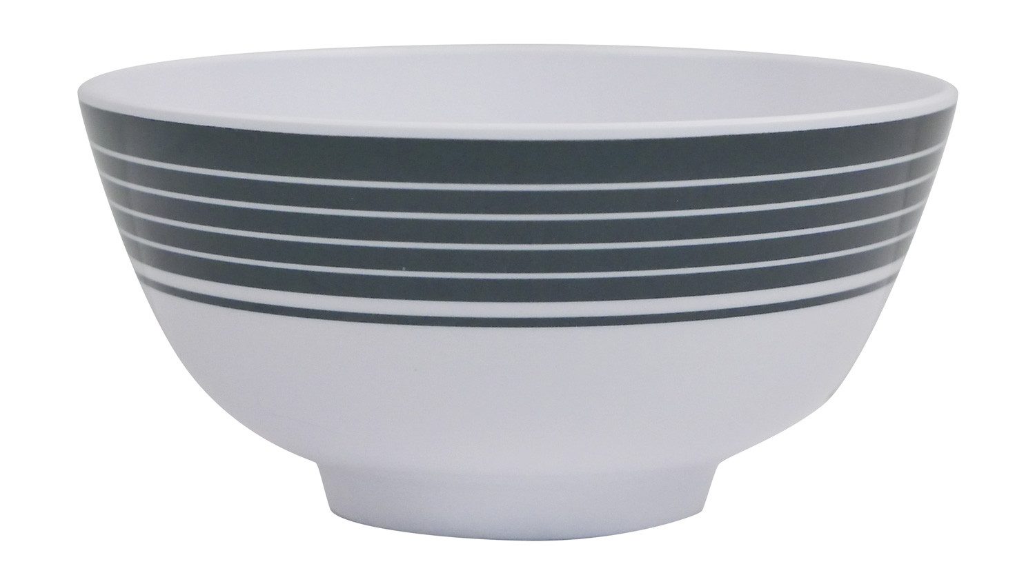 HEKERS Geschirr-Set 100% Melamin Geschirr (4-24 teilig) Classic weiß/blau (eckig) (16-tlg) – Bild 5 von 5