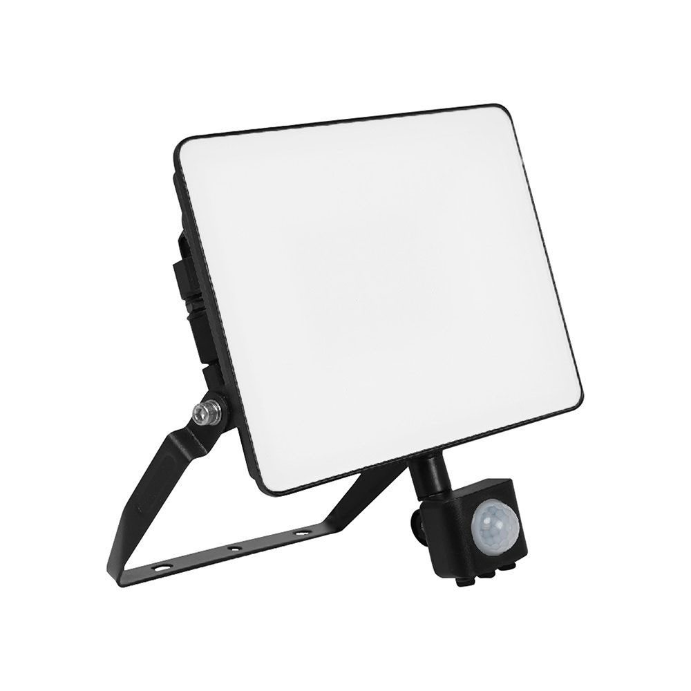 V-TAC LED Flutlichtstrahler, LED-Leuchtmittel fest verbaut, Warmweiß, Wandstrahler Außenleuchte Fassadenlampe Bewegungsmelder LED L 21,7 cm