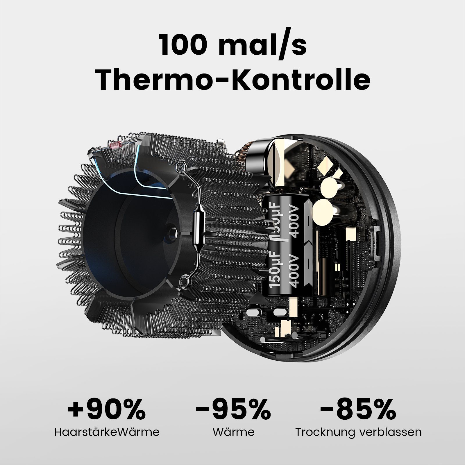 Laifen Motor Diffusor, Millionen rpm, 200 110,000 mit mit Haartrockner Retro, negative Konzentrator, Hochgeschwindigkeits-Haartrockner Leistungsstarker Ionen