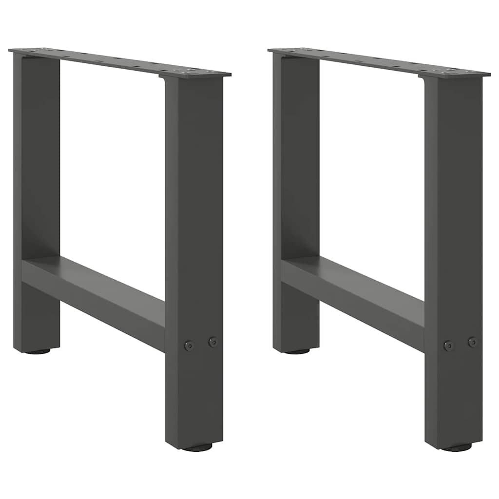 vidaXL Tischbein Couchtischbeine Anthrazit 2 Stk. günstig online kaufen