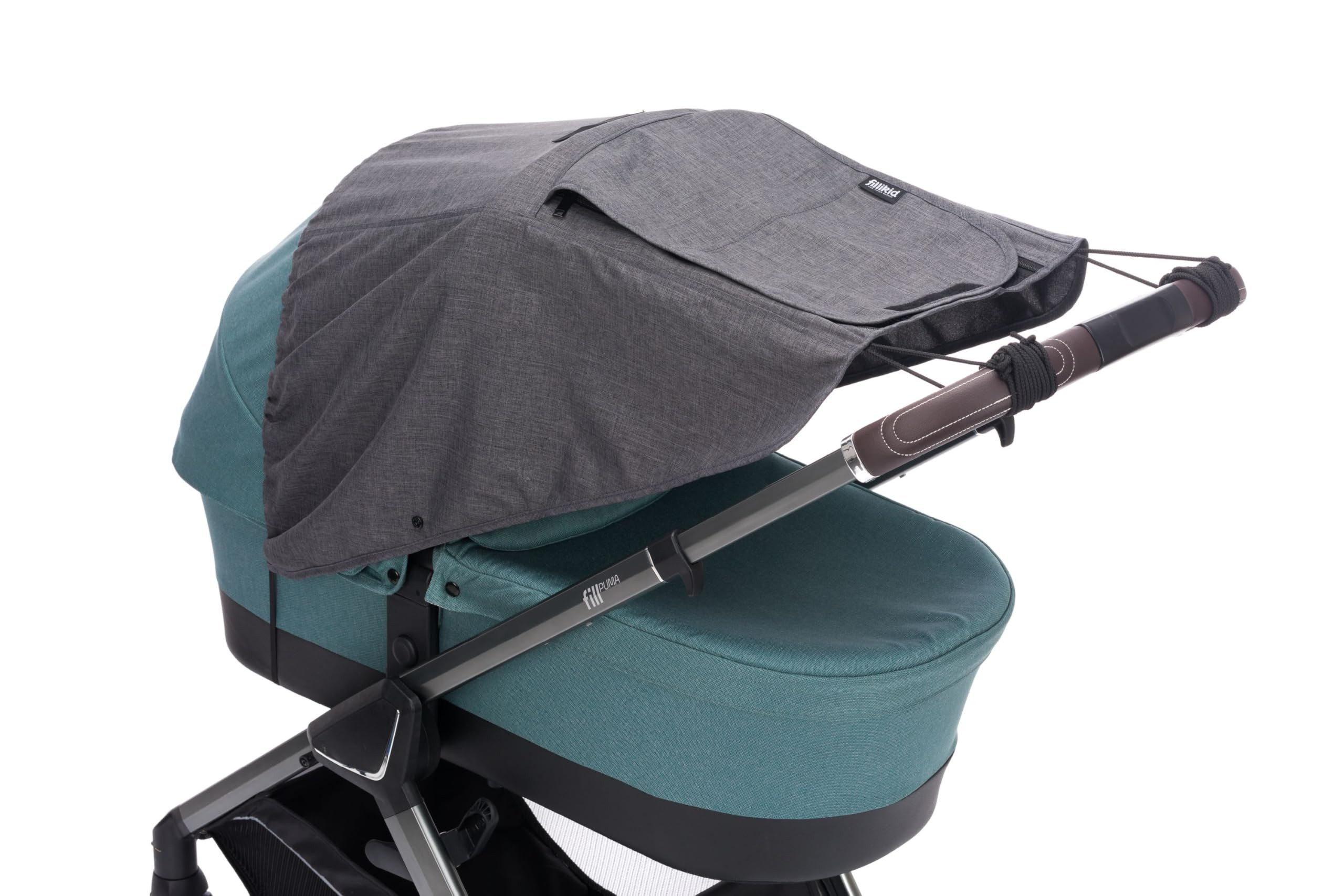 Fillikid Kinderwagen-Sonnenschutzhülle Sonnenschutz Deluxe für Buggy und Sportwagen Exclusiv, mit UV Schutz 50+, Wasserdicht, abnehmbar Sonnensegel mit