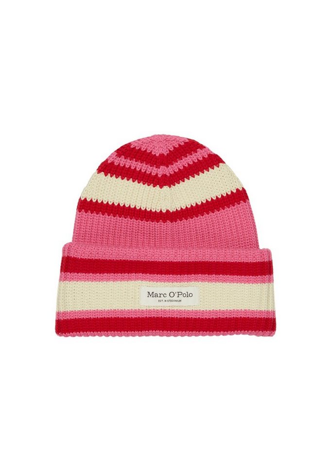 Marc O\'Polo Beanie, In kernigem Halbpatent-Muster gestrickt