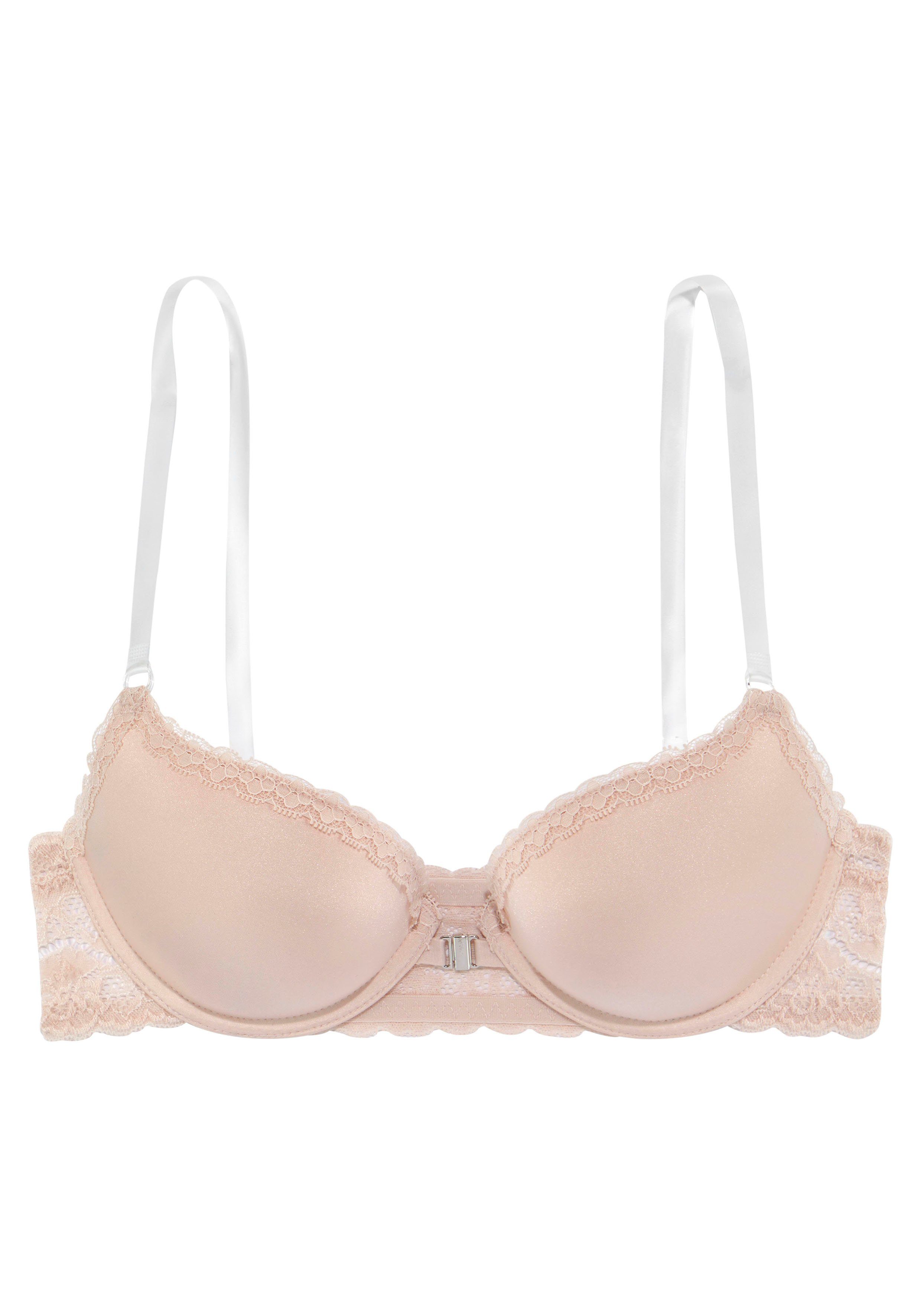 LASCANA Push-up-BH mit Vorderverschluss und transparenten Trägern. € 29,99