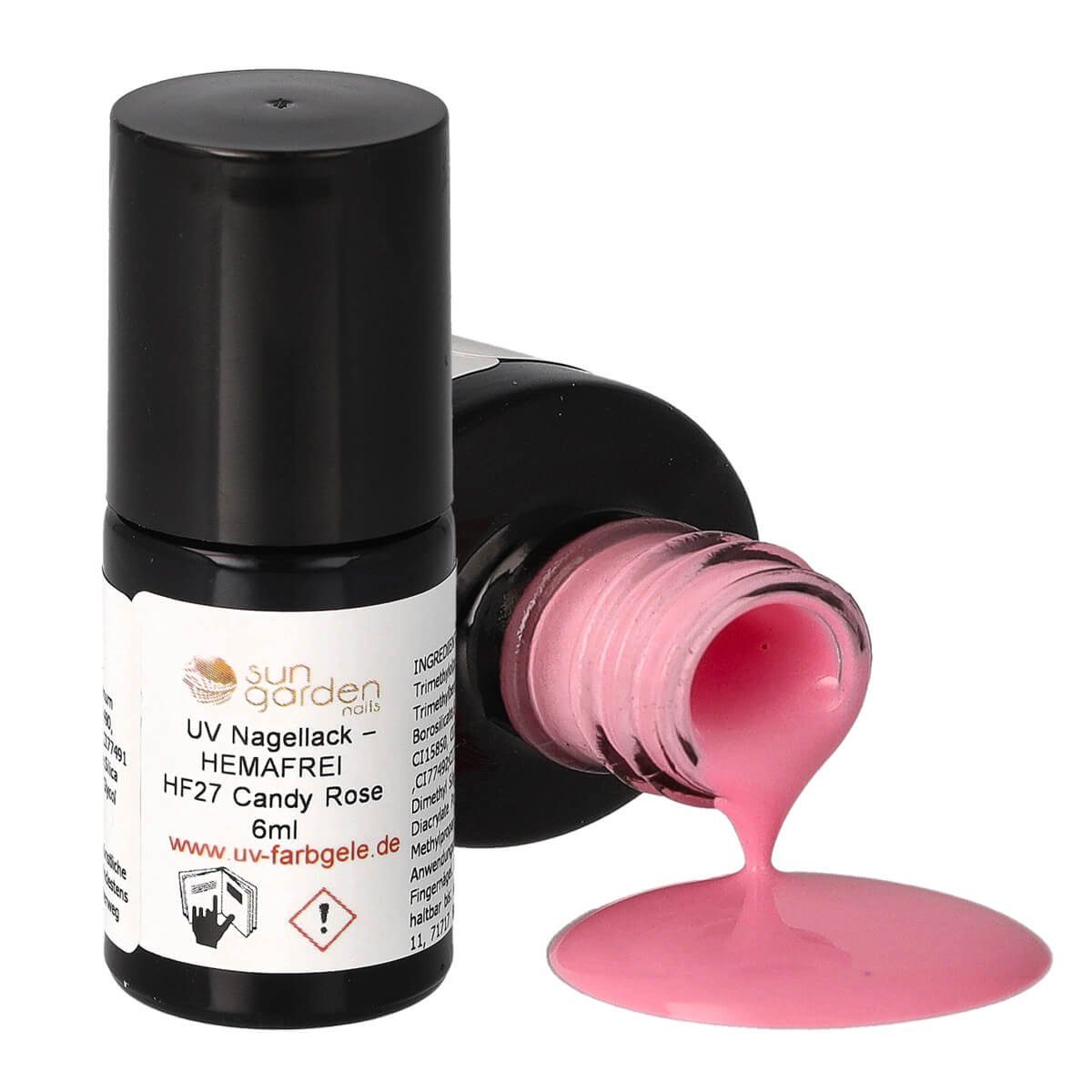 Nagellack HF27 Candy Rose - UV Nagellack 6ml – HEMAFREI