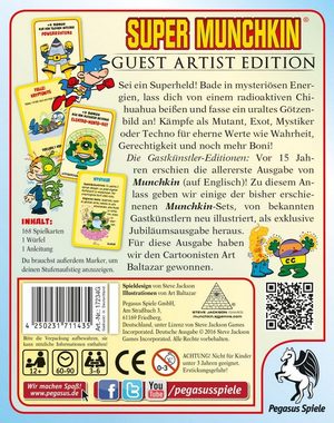 Pegasus Spiele Spiel, Super Munchkin Guest Artist Edition Art (Baltazar-Version)